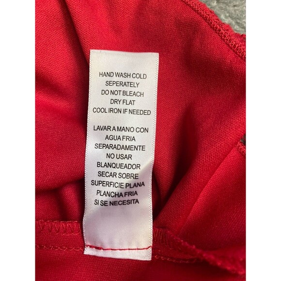 City Studio Juniors Fit & Flare Red Floral Lace Special Occasion Dress Size 11 - Picture 11 of 14